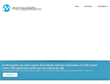 Tablet Screenshot of microsyslabs.com